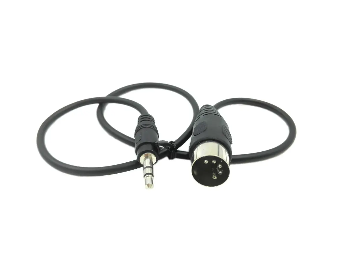 SinLoon 5-Pin DIN-Male to 3.5mm TRS Stereo Audio Cable 0.5m (1.5ft) | Connects European Stereo Equipment to Modern Devices - view 5