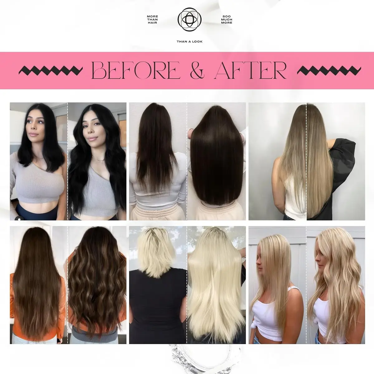 Moresoo Itip Human Hair Extensions 18 Inch | Natural Brown, Micro-Ring & Cold Fusion - view 6