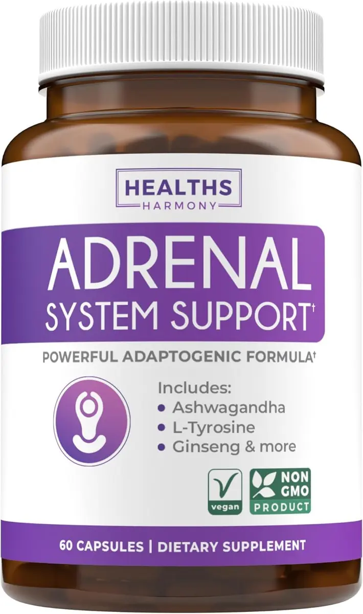 Healths Harmony Adrenal System Support & Cortisol Manager 60 Capsules | Maintain Stress & Cortisol Balance - main product image