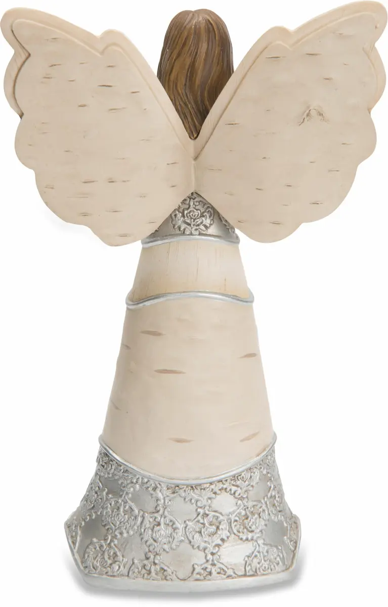 Pavilion Gift Company Birthday Blessings Angel Figurine 15cm (6") | Classic Floral Design - view 2