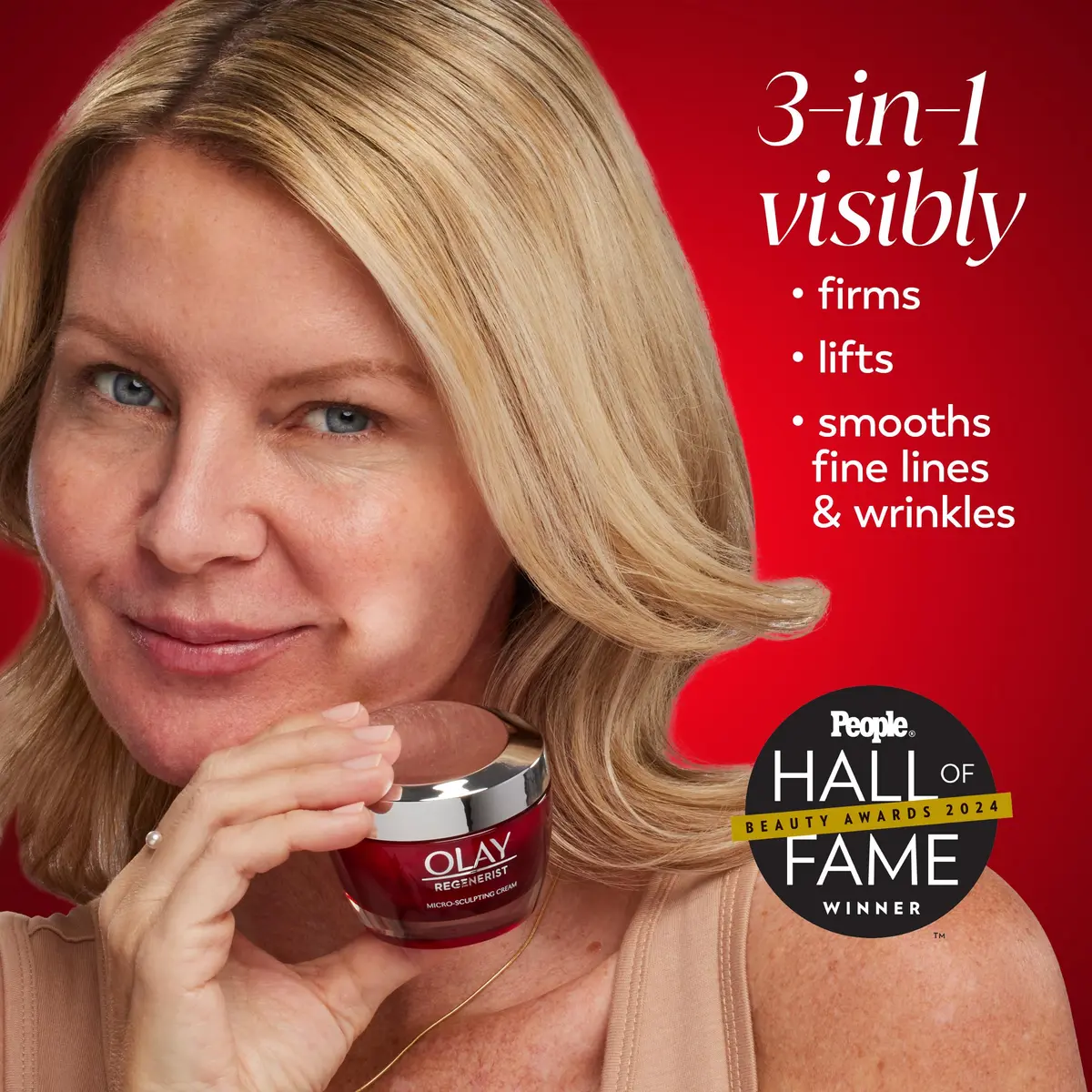 Olay Regenerist Micro-Sculpting Cream Face Moisturizer 0.5 oz | Deep Hydrating Anti-Aging Formula - view 3