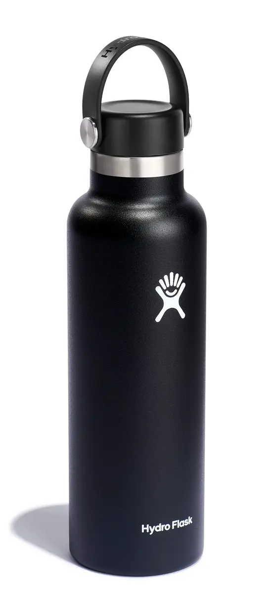 Hydro Flask Water Bottle - Insulated Stainless Steel - Non Spill, Leakproof in 21 Oz Black - view 2