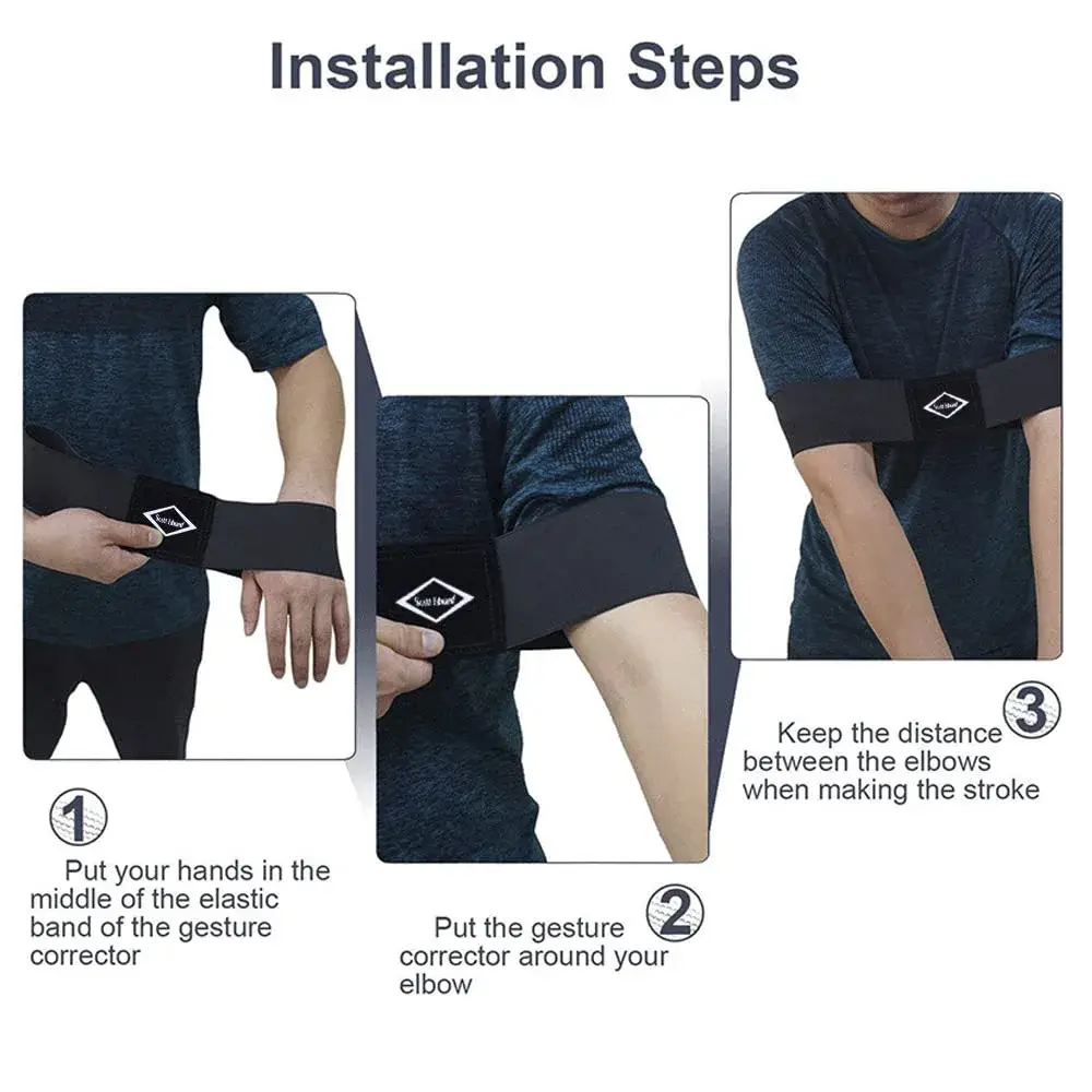 Scott Edward Pro Golf Swing Training Aid Arm Band | Standard Large Blue - view 7