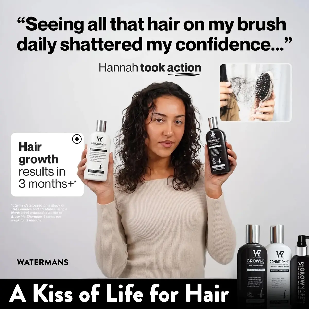 Watermans Hair Growth Shampoo & Conditioner 8.45 Fl Oz (2 Pack) | Supports Thicker, Fuller Hair - view 9