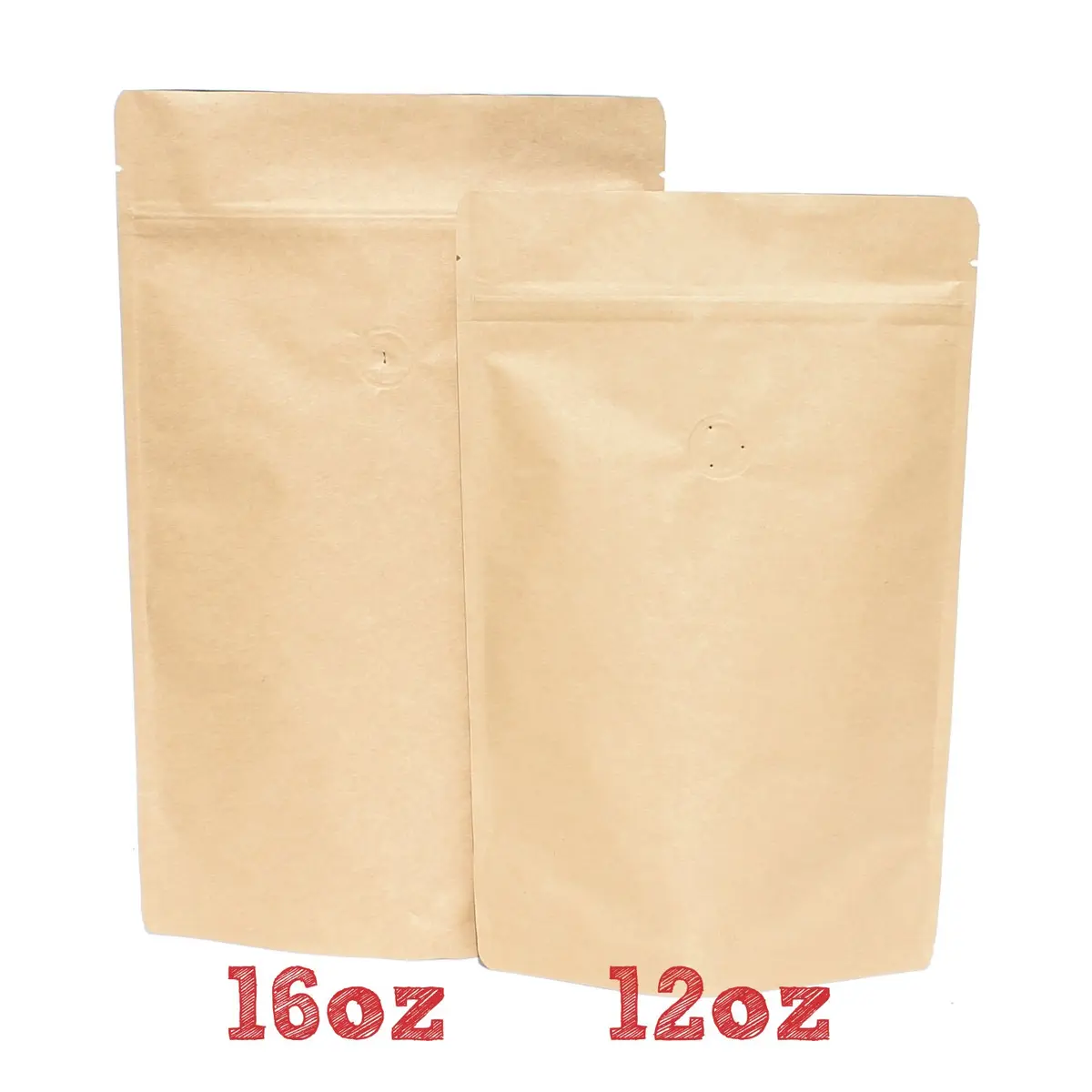 AwePackage 16 oz Food Storage Bag with Zipper & Valve | High Barrier Kraft Pouch for Freshness - view 7