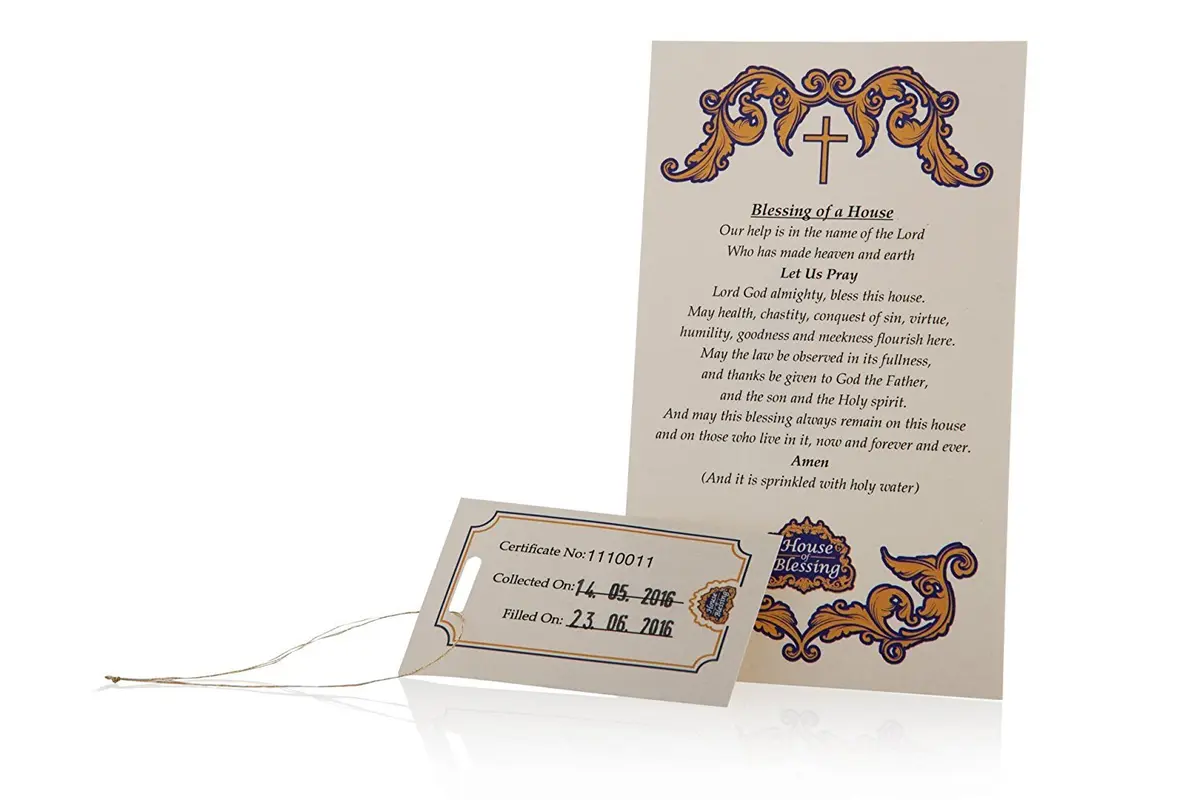 House of Blessing Holy Water from the Jordan River 180ml | Reusable Gift Box, Certificate & Blessing Card - view 4