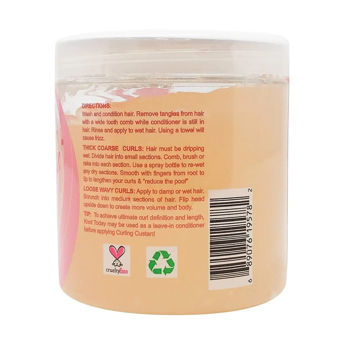 Kinky Curly Original Curling Custard Natural Styling Gel 240ml (8 fl oz) Pack of 3 | Defines Curls with Natural Ingredients - view 3