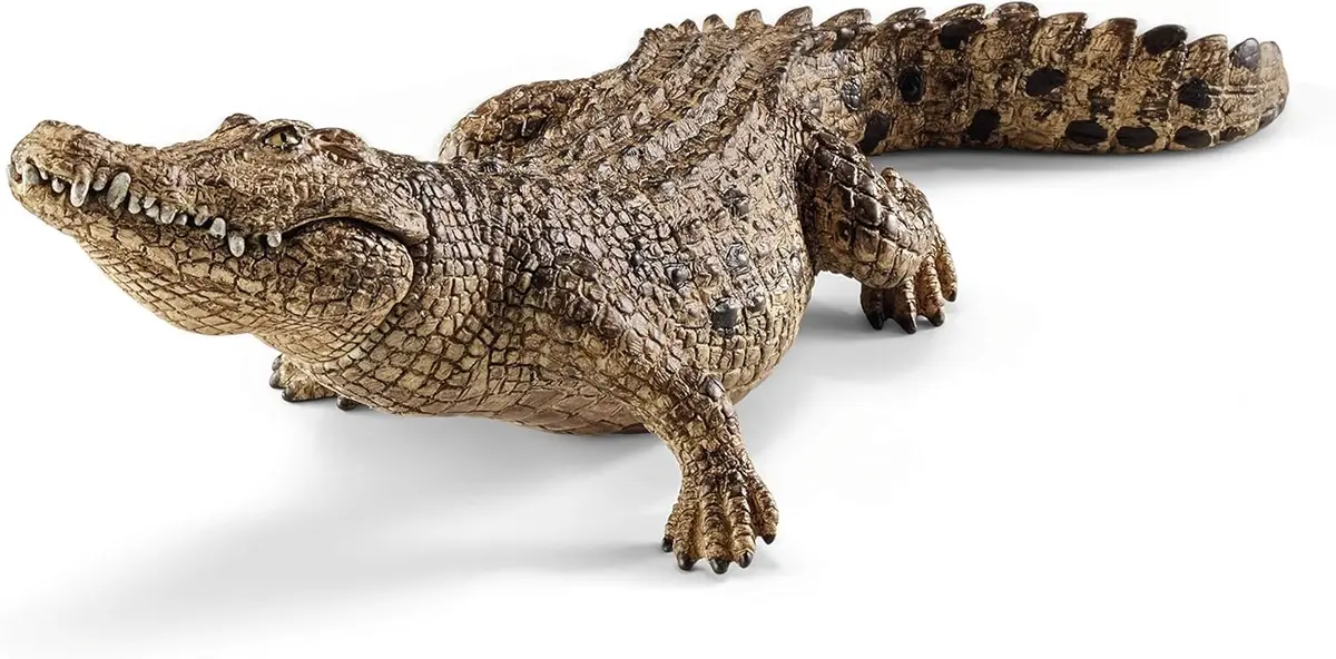 Schleich Wild Life Crocodile Toy Figurine | Realistic Animal Play for Kids 3+ - view 6