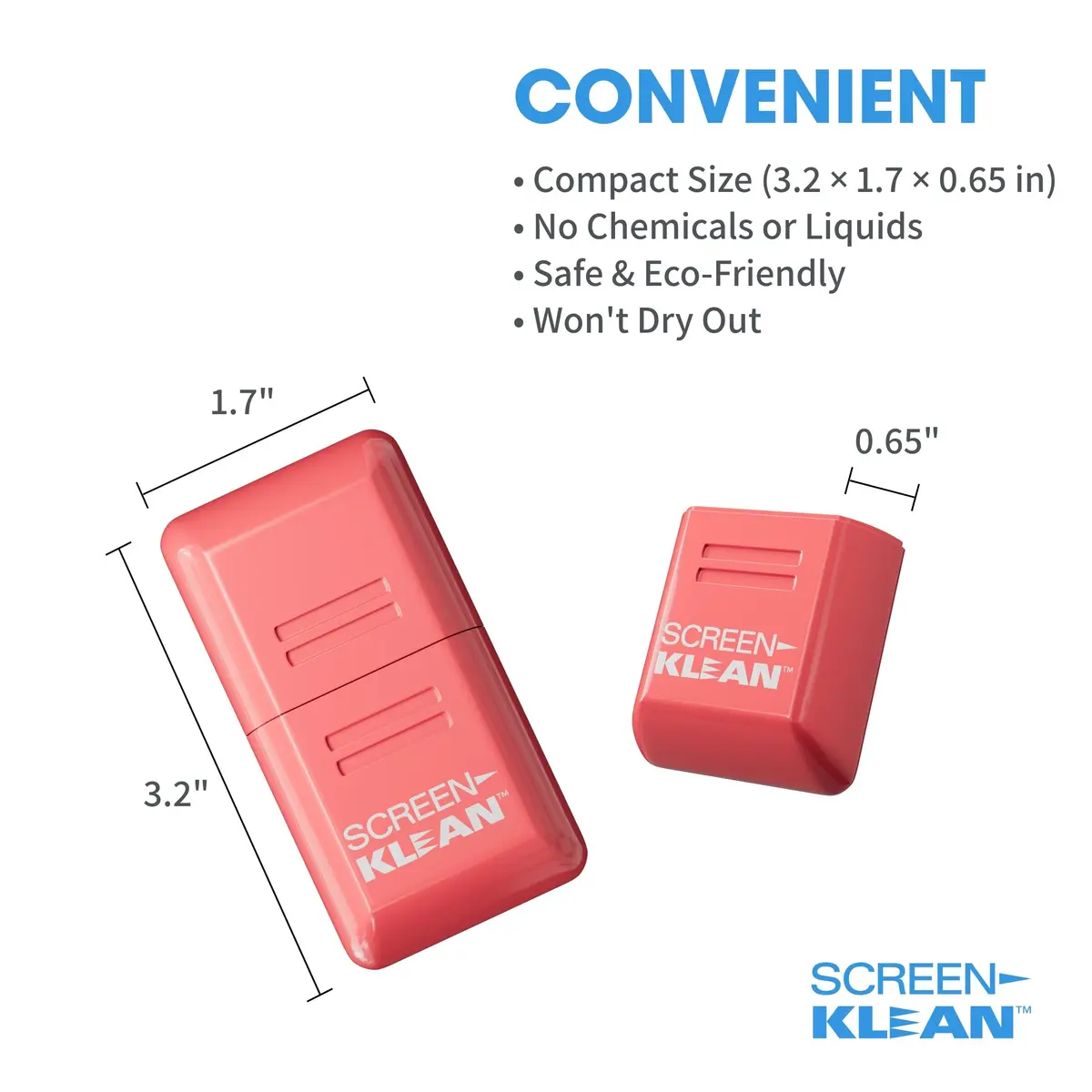 CarbonKlean ScreenKlean Tablet Screen Cleaner, Injected Pink, 1 Count | Safe, Reusable & Effective - view 6