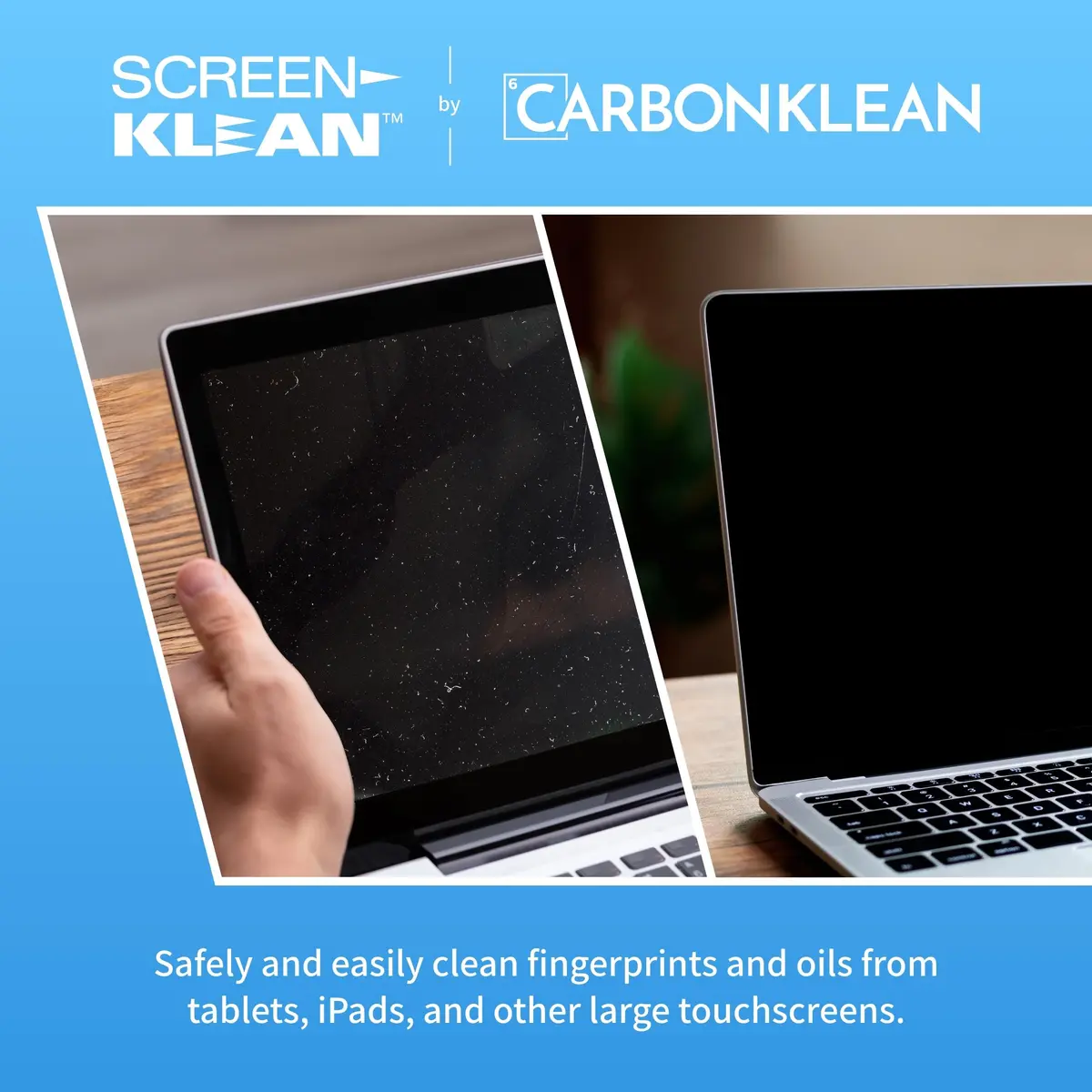 CarbonKlean ScreenKlean Tablet Screen Cleaner, Injected Pink, 1 Count | Safe, Reusable & Effective - view 2