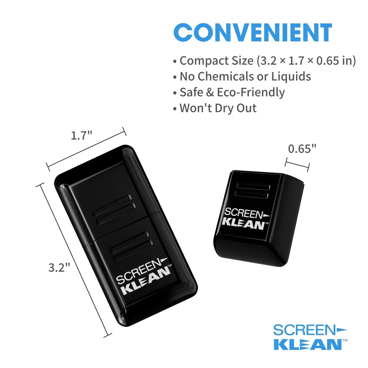 CarbonKlean ScreenKlean Tablet Screen Cleaner, Injected Black | Reusable, Microfiber, 150+ Uses - view 6