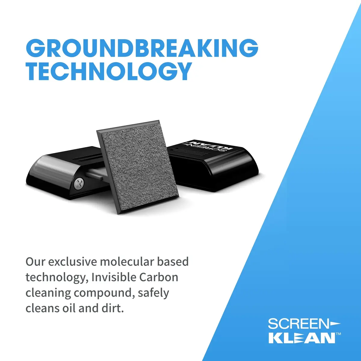CarbonKlean ScreenKlean Tablet Screen Cleaner, Injected Black | Reusable, Microfiber, 150+ Uses - view 3