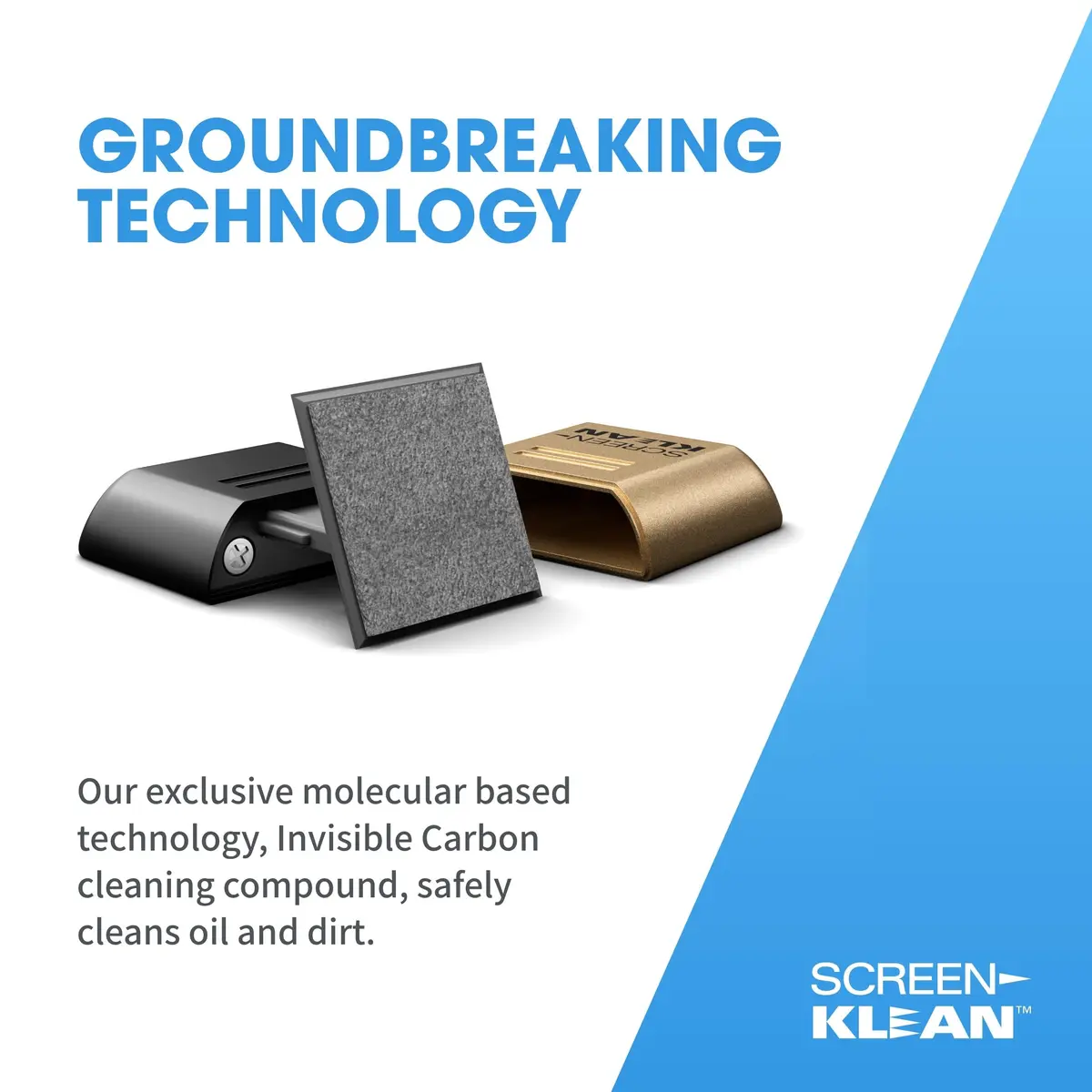 CarbonKlean ScreenKlean Electroplated Gold 1 Count | Reusable & Portable Screen Cleaner - view 3