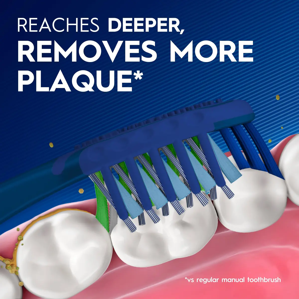 Oral-B Pro Clean Cross Action Toothbrushes, Deep Plaque Removal, 6 Count | Soft Bristles for Deep Clean & Gum Care - view 3