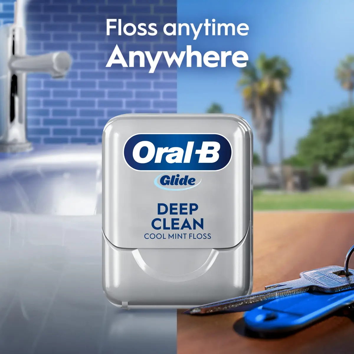 Oral-B Glide Deep Clean Dental Floss, Cool Mint, 6 Pack (787.4 ft Total) | Dentist Recommended for Plaque Removal - view 7