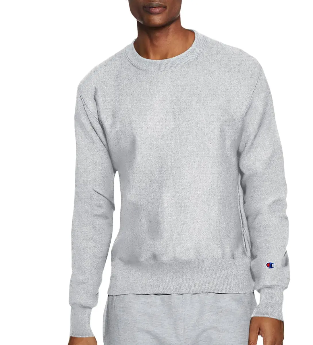 Champion Reverse Weave Crew Sweatshirt Gfs Silver Grey Large | Heritage Heavyweight Comfort - main product image