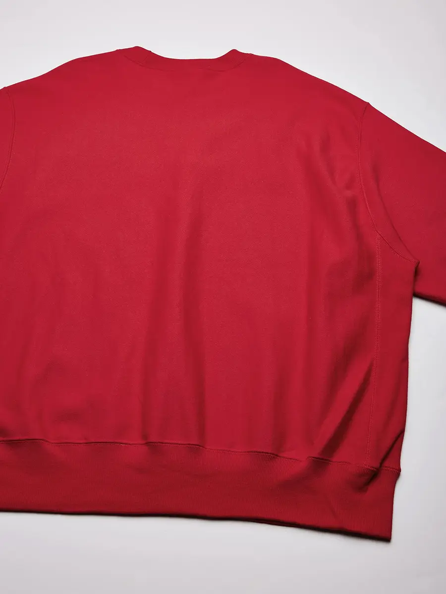 Champion Men's Reverse Weave Sweatshirt, Team Red Scarlet, Large | Heritage Heavyweight Crew for Street & Sports - view 4