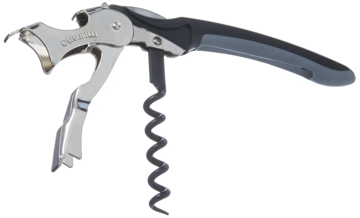 Franmara 3165-BU Soft-Touch Waiter's Corkscrew with Nonstick Spiral & Bottle Opener 10.9cm (4.3in) | USA Import - view 2