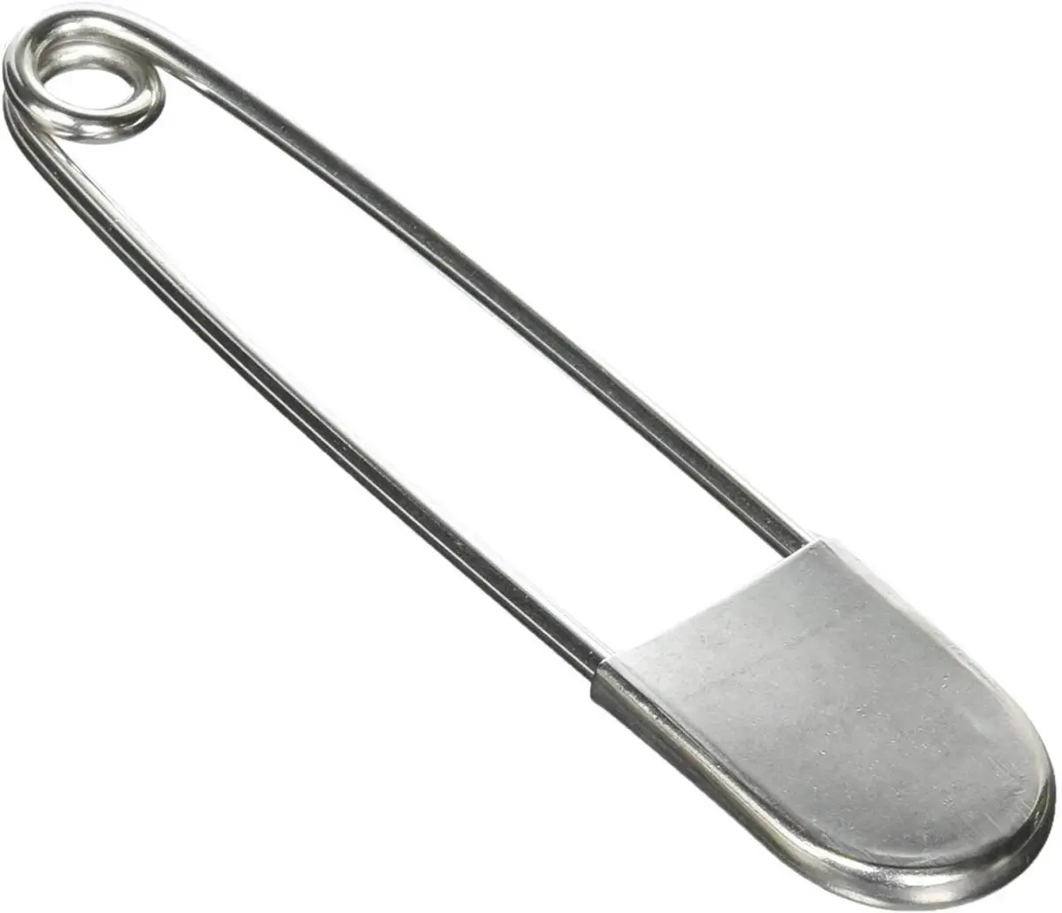 Coitak Large Safety Pins 5 inch (12.7 cm) 10 PCS Stainless Steel | Heavy Duty XL Laundry Pins for Blankets - main product image