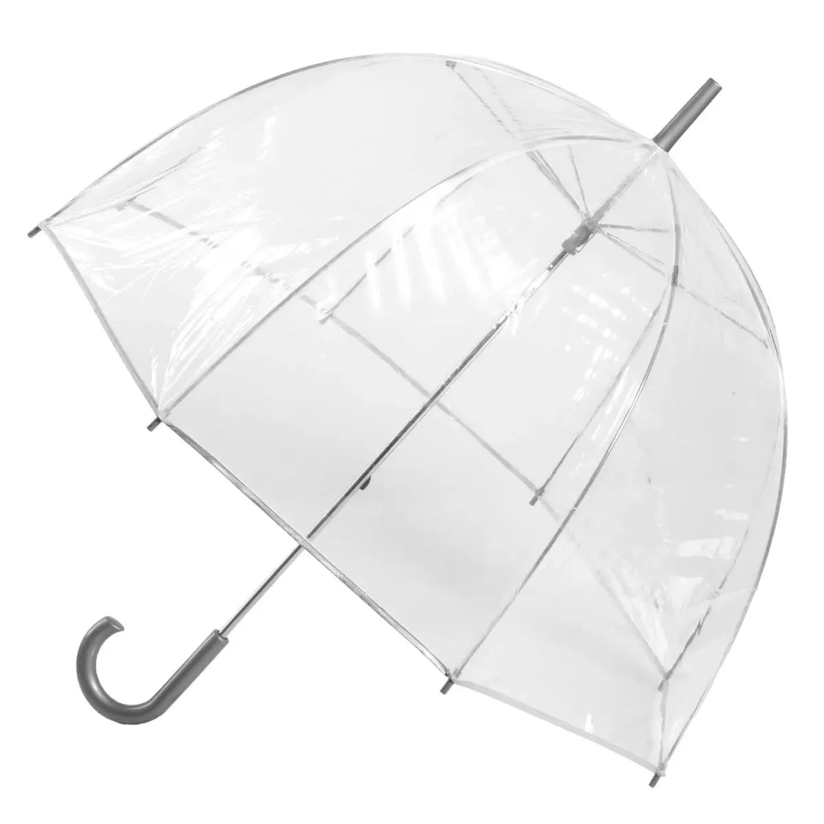totes Clear Bubble Umbrella – Transparent Dome Coverage – 130 cm (51 inches) Canopy | Windproof & Rainproof for Everyday Protection - main product image