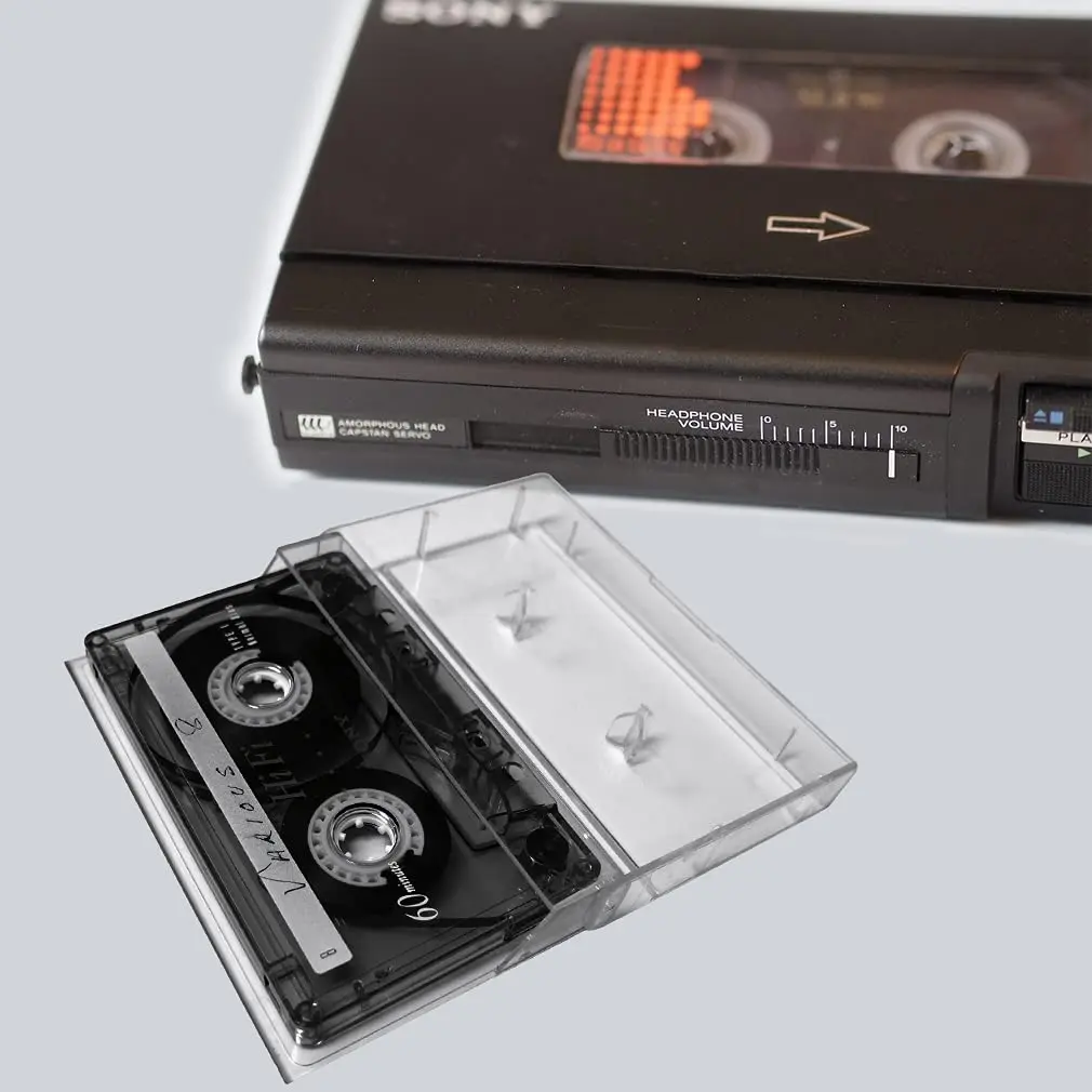 Evelots Cassette Tape Storage Case, Holds 25 Tapes, Clear Plastic | Protects Music Collection from Dust & Scratches - view 2