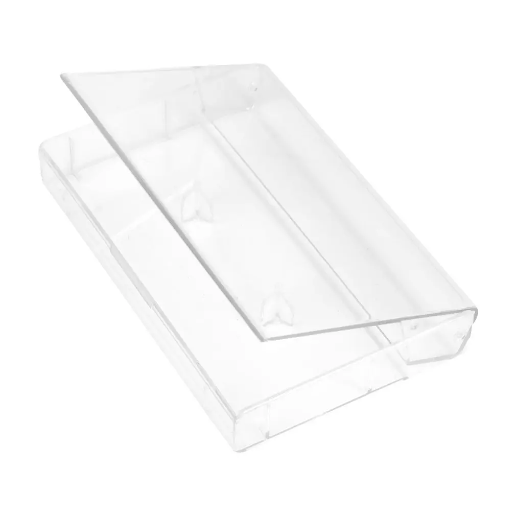 Evelots Cassette Tape Storage Case, Holds 25 Tapes, Clear Plastic | Protects Music Collection from Dust & Scratches - view 4