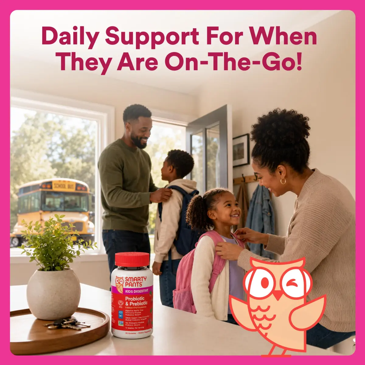 SmartyPants Kids Probiotic & Prebiotic Gummies Strawberry 60 Count (30 Day Supply) | Clinically Studied for Digestive Health & Immune Support - view 9