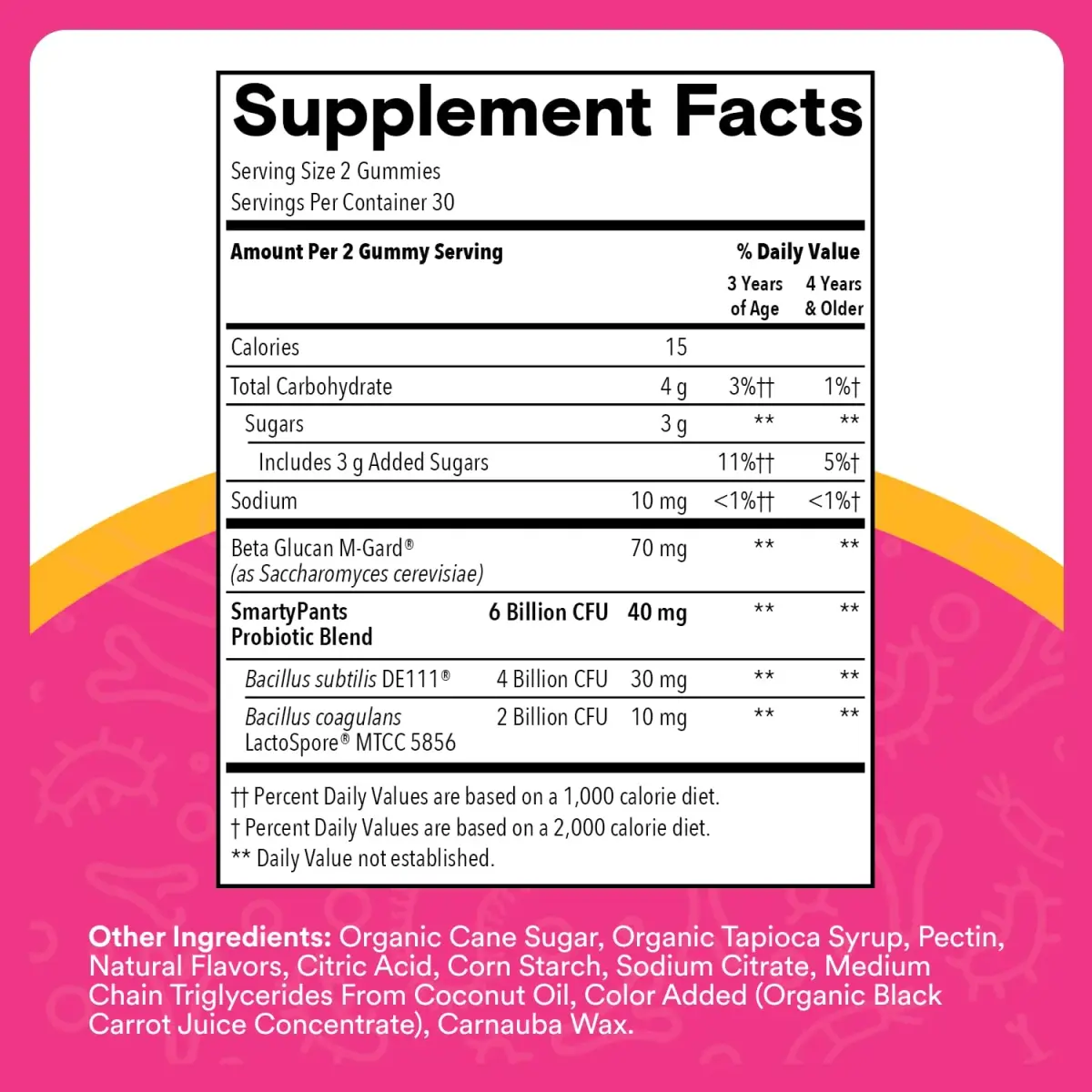 SmartyPants Kids Probiotic & Prebiotic Gummies Strawberry 60 Count (30 Day Supply) | Clinically Studied for Digestive Health & Immune Support - view 2