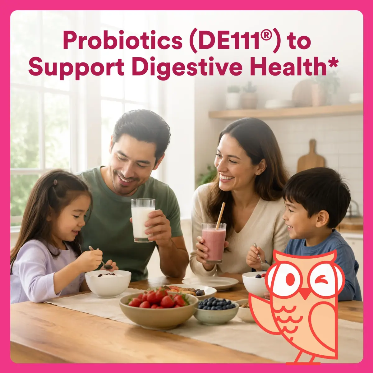 SmartyPants Kids Probiotic & Prebiotic Gummies Strawberry 60 Count (30 Day Supply) | Clinically Studied for Digestive Health & Immune Support - view 4