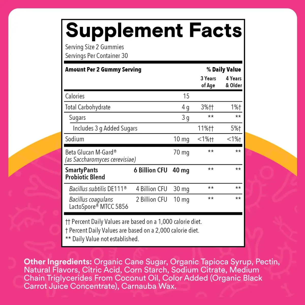 SmartyPants Kids Probiotic & Prebiotic Gummies Grape 60 Count (30 Day Supply) | Clinically Studied for Digestive & Immune Support - view 3