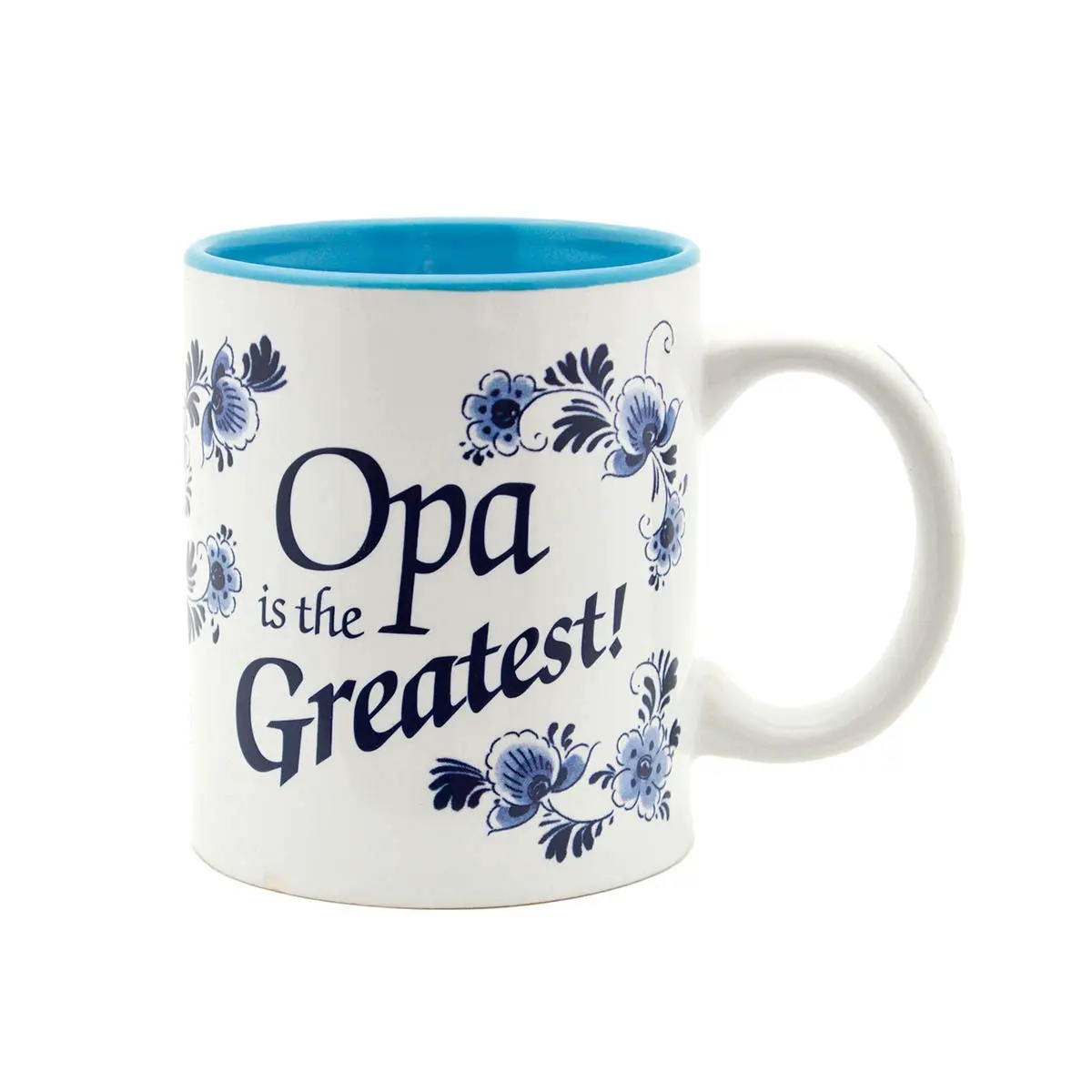 Essence of Europe Gifts Blue Ceramic Coffee Mug 355ml (12 oz) | Opa is the Greatest - main product image