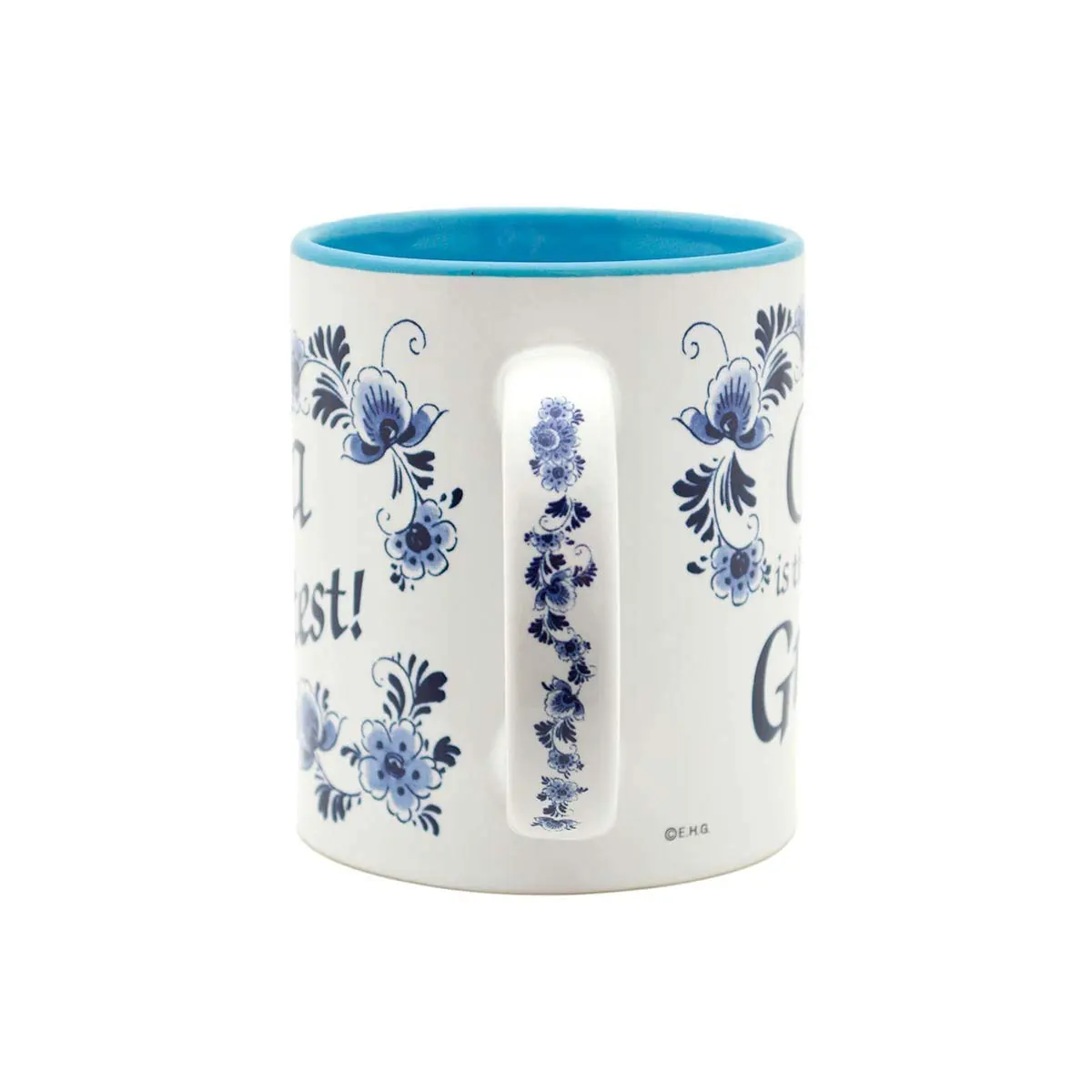 Essence of Europe Gifts Blue Ceramic Coffee Mug 355ml (12 oz) | Opa is the Greatest - view 6