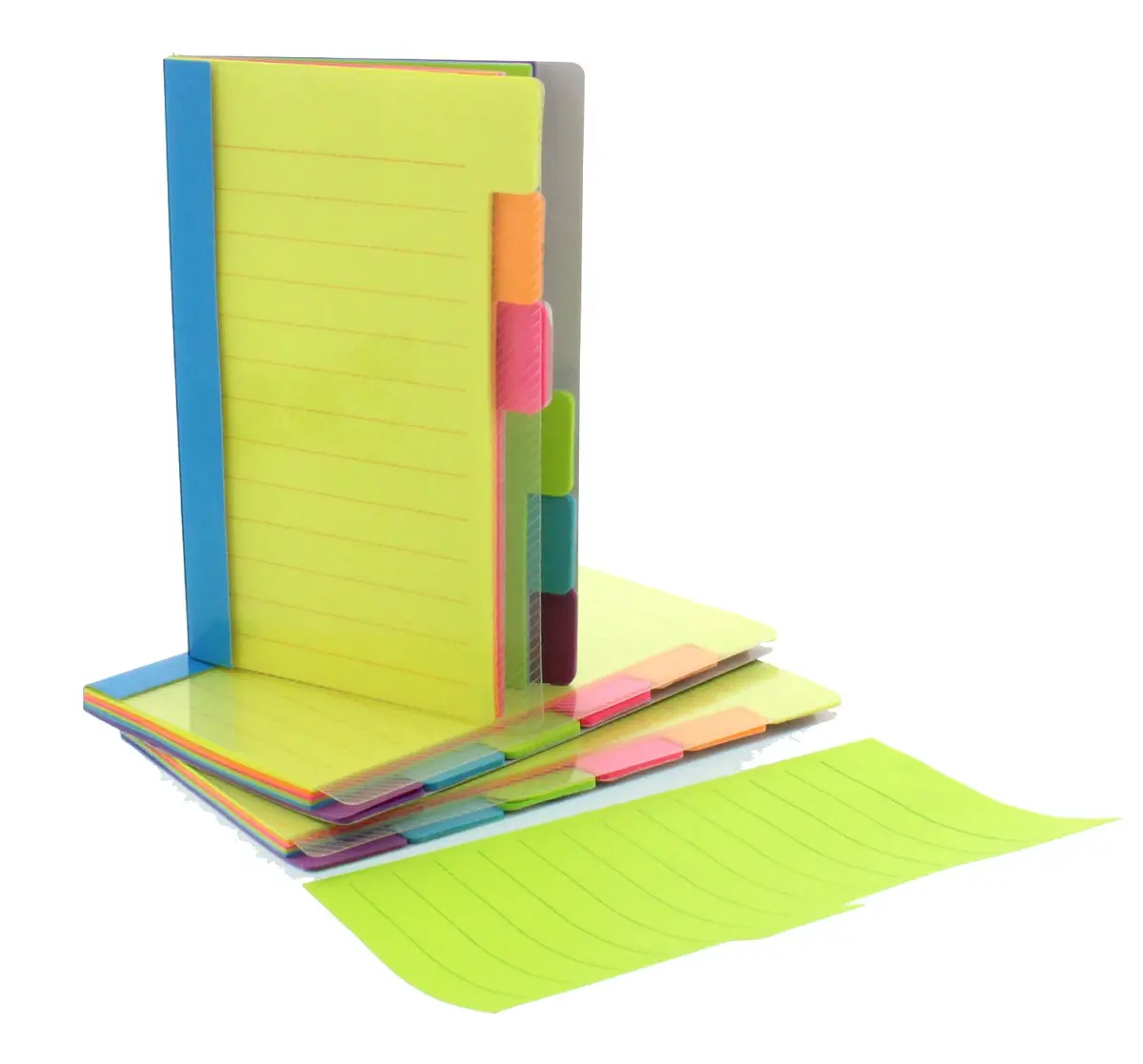 Redi-Tag Divider Sticky Notes 4" x 6" (120 Ruled Notes, 2 Books Per Pack) | Tabbed Lined Notepads for School, Home, Office - view 5