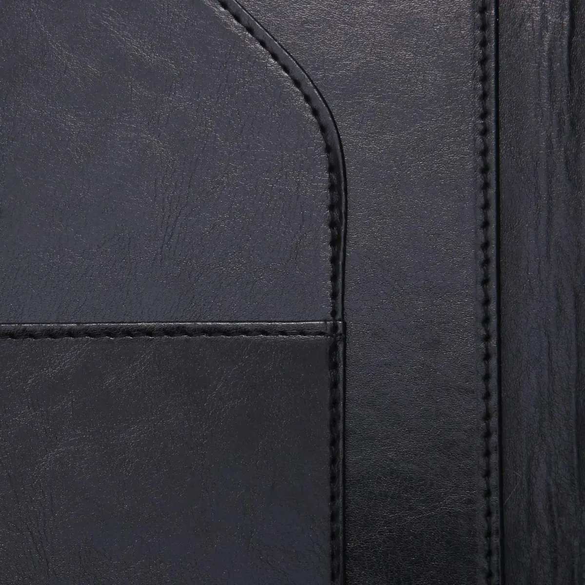 Mymazn Black Faux Leather Padfolio Clipboard Folder Portfolio with Pen Holder for Letter Size A4 Writing Pad | Professional Business & Office Organizer - view 4