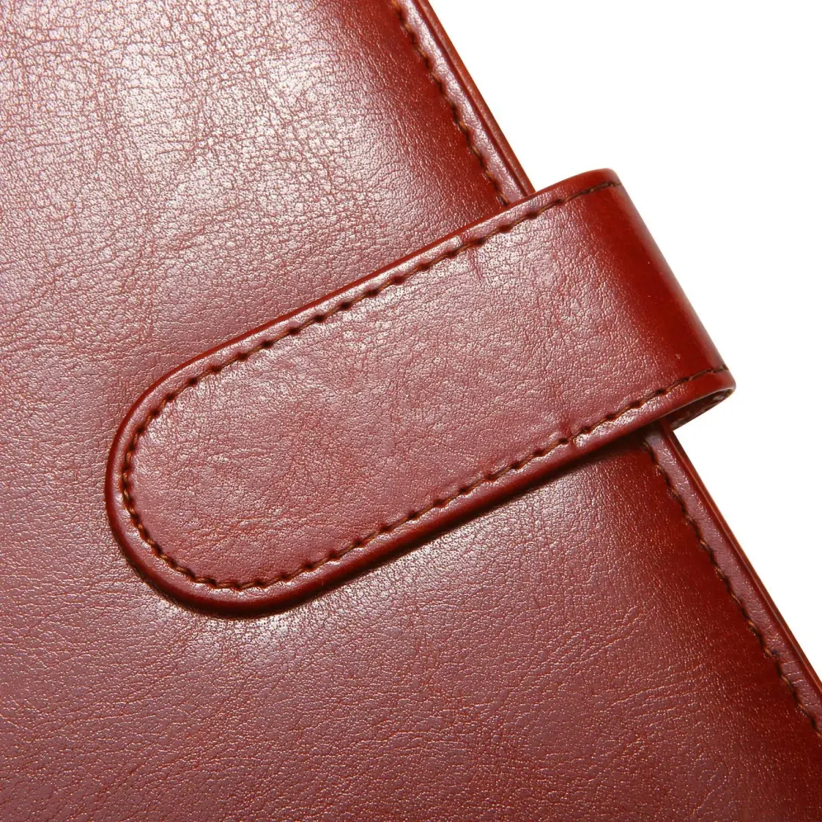 Mymazn Faux Leather Padfolio with Clip for Letter & A4 Size, Brown | Professional Business Organizer - view 5
