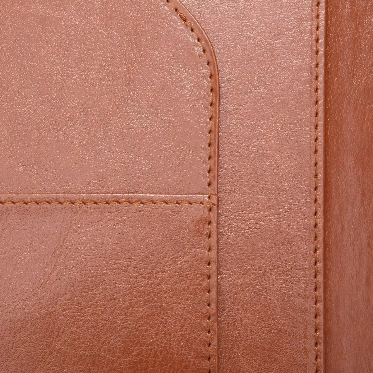 Mymazn Faux Leather Padfolio with Clip for Letter & A4 Size, Brown | Professional Business Organizer - view 4