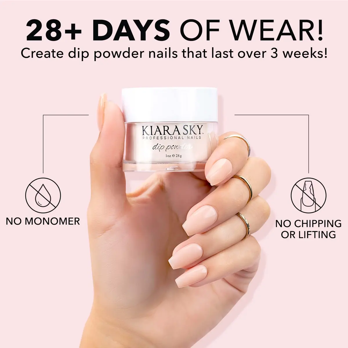 Kiara Sky Dip Powder Brown Tones 1 oz | Long-Lasting, Chemical-Free Nails - view 2