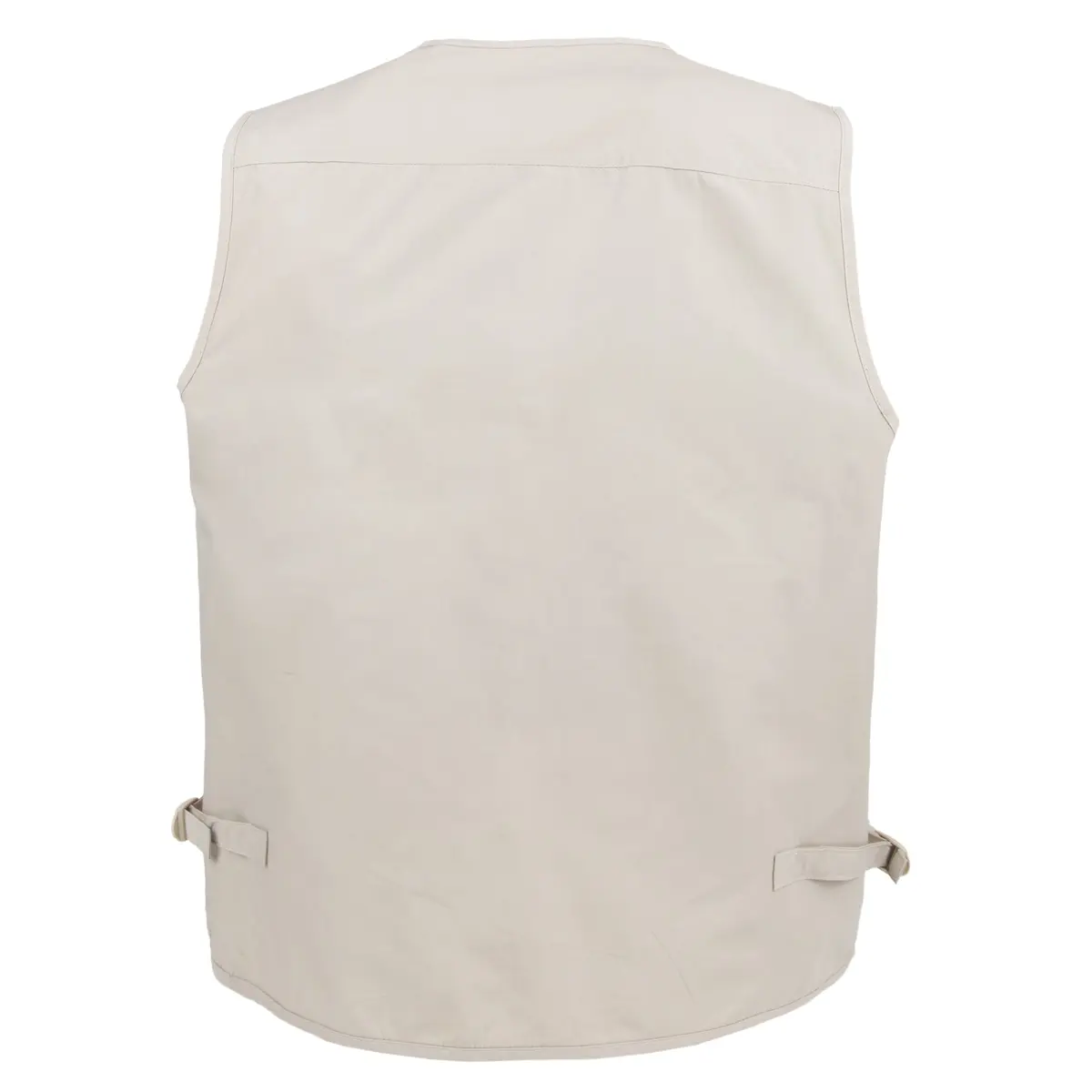 LUSI MADAM Men's Poplin Outdoors Travel Sports Multi-Pockets Work Fishing Vest Small Off-White | Utility & Comfort - view 5