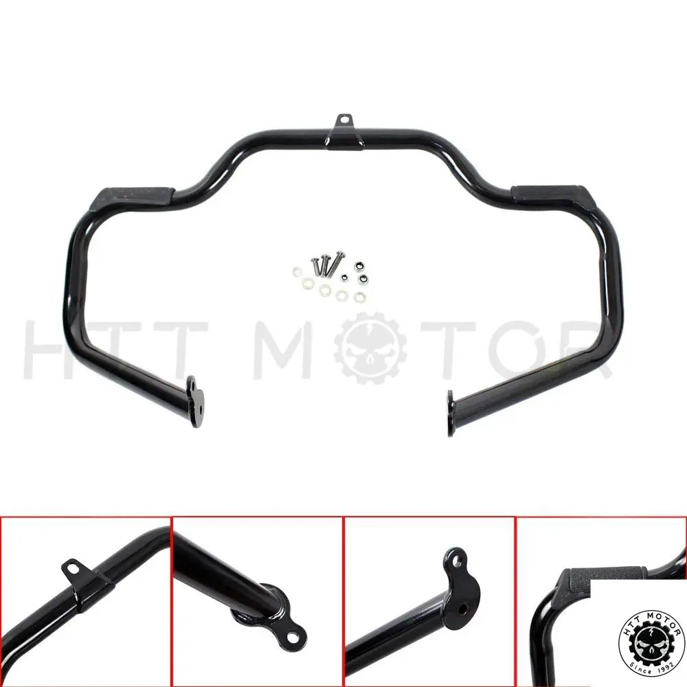 HTTMT EG03 Black Engine Guard Crash Bar for Harley Touring 2009-2017 | Heavy Duty Steel 1.25 inch - view 3