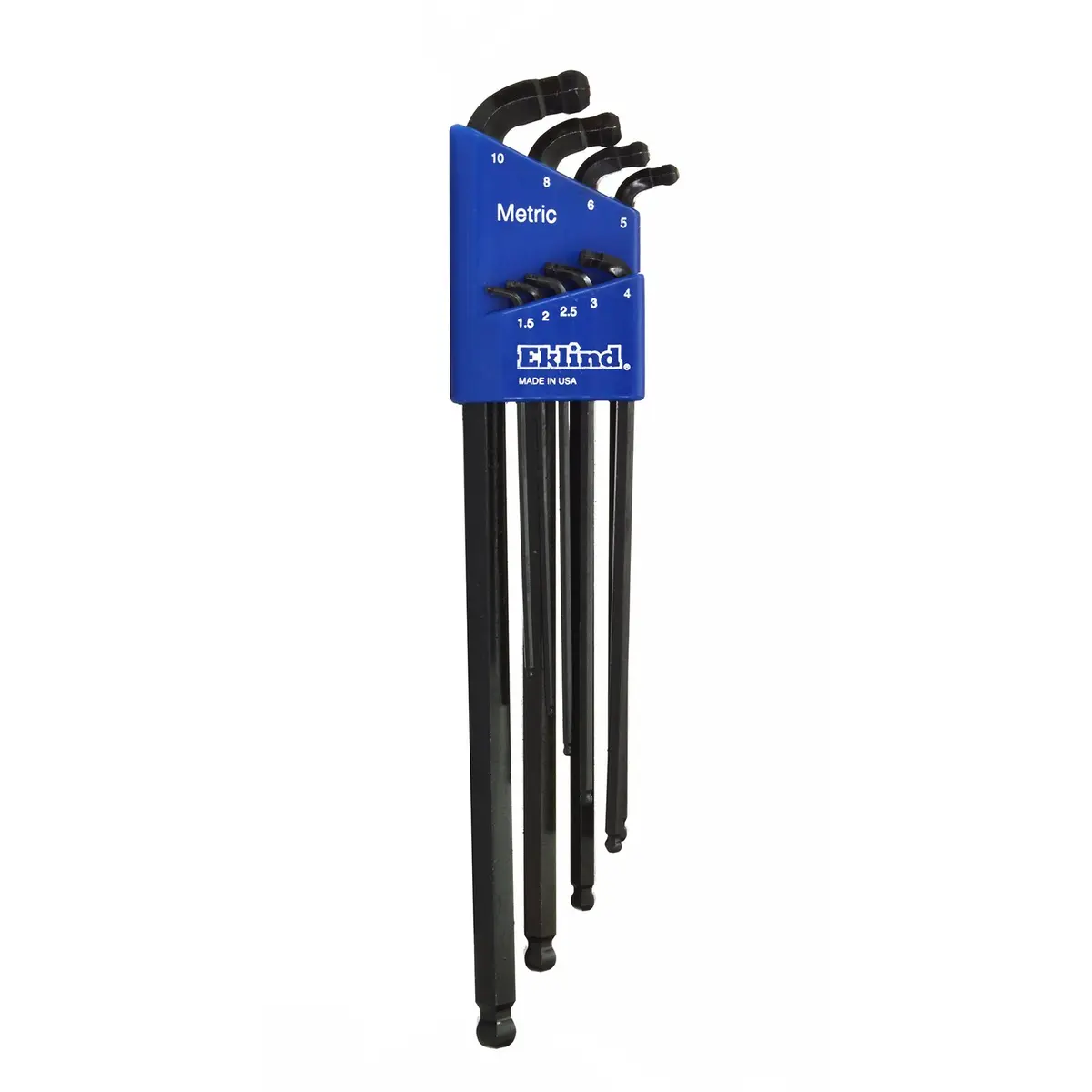 Eklind Tool Hex Key Set 9pc Extra Long Metric 1.5-10mm | Industrial Grade, Rust-Resistant, Color-Coded for India - main product image