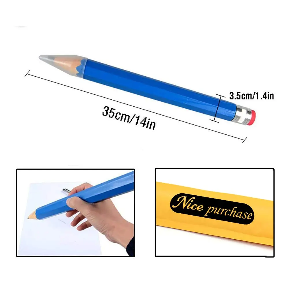 Nice purchase Giant Wooden Jumbo Pencil 35cm (13.78in) | Novelty Writing Instrument for Kids & Adults - view 2