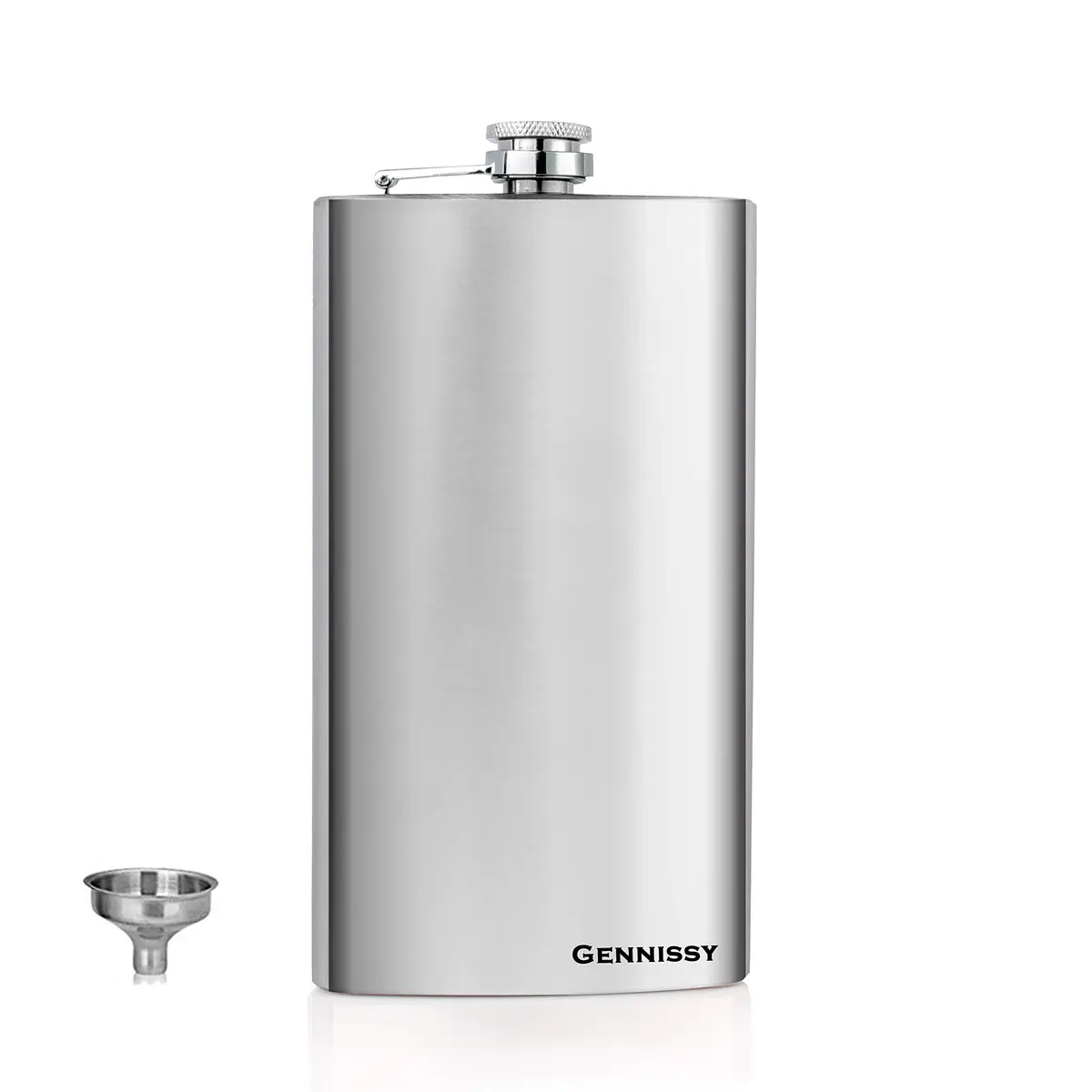 GENNISSY 10oz Hip Flask for Liquor | Leakproof Stainless Steel Gift for Men Women - main product image