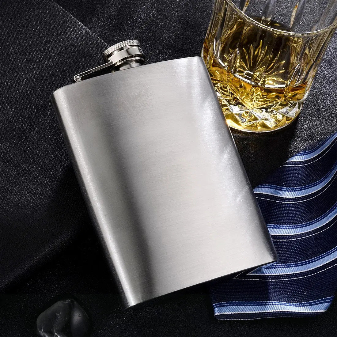GENNISSY 10oz Hip Flask for Liquor | Leakproof Stainless Steel Gift for Men Women - view 6