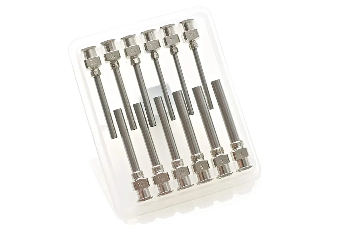 IVYRISE Dispensing Needles 1" - All Metal Stainless Steel Blunt Tip Luer Lock 8, 10, 12, 14 Gauge (12 Pack) - view 3