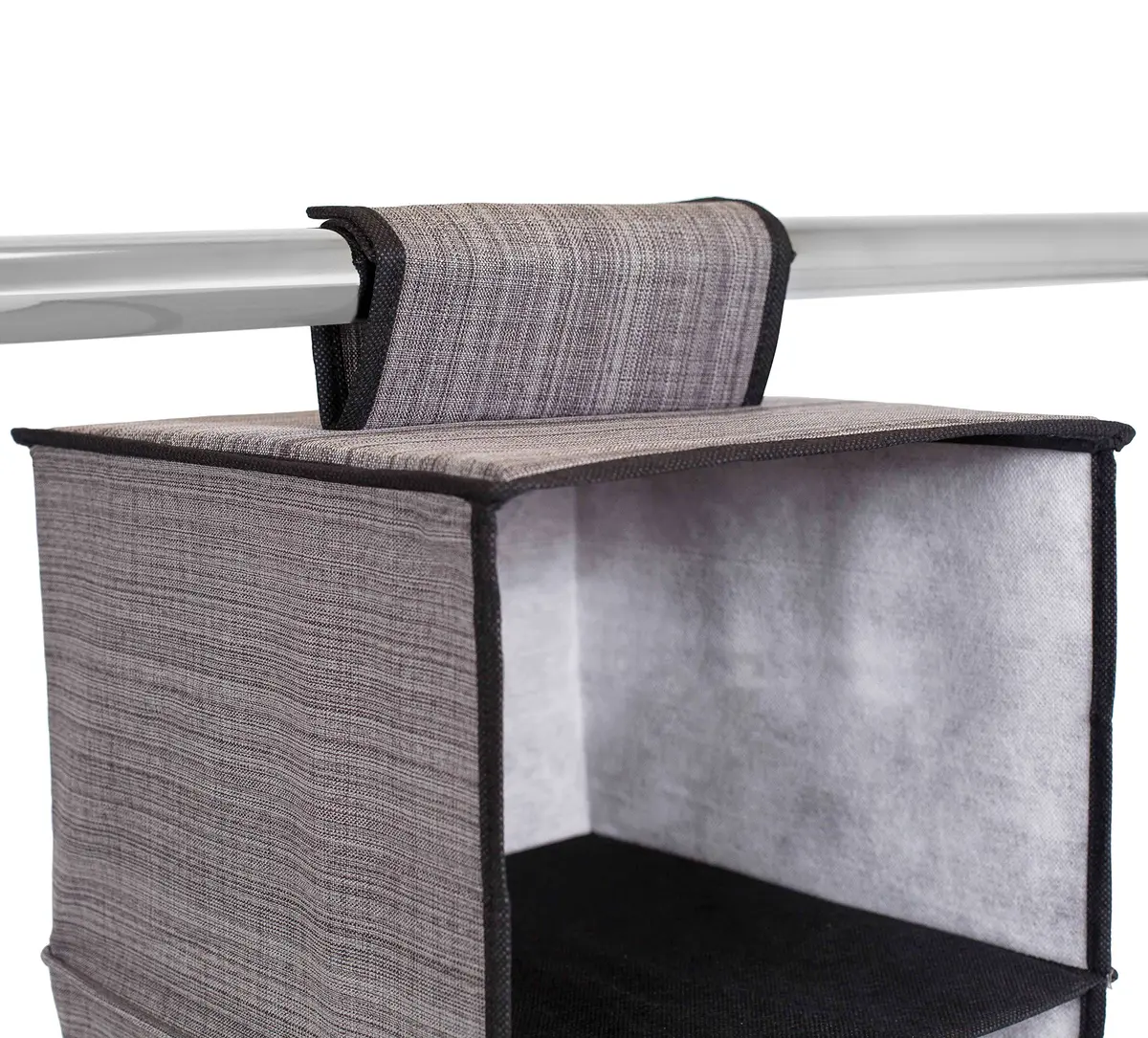 Internet's Best Hanging Closet Organizer - 6 Shelf - Grey | Space-Saving Closet Storage - view 4