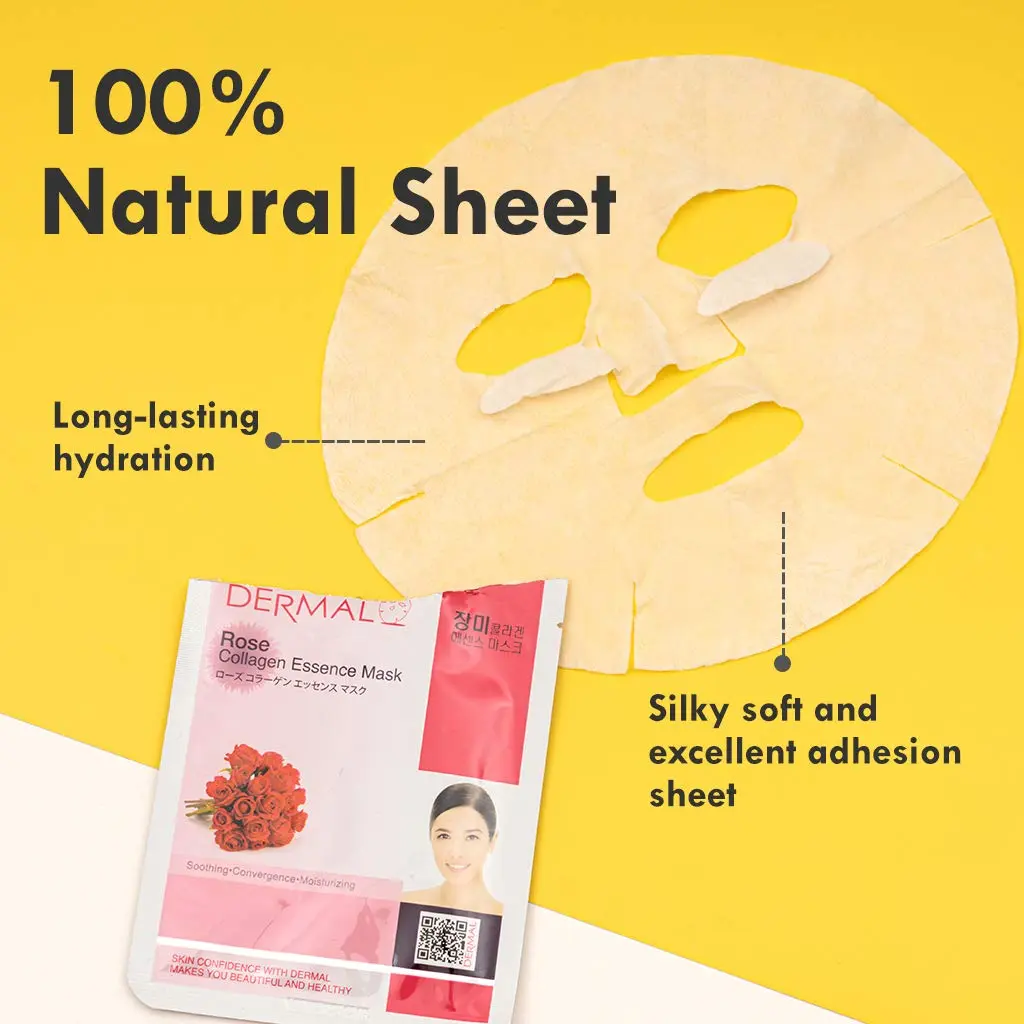 DERMAL 16 Collagen Korean Essence Sheet Mask Variety Pack B Set | 23g Essence Each - view 5