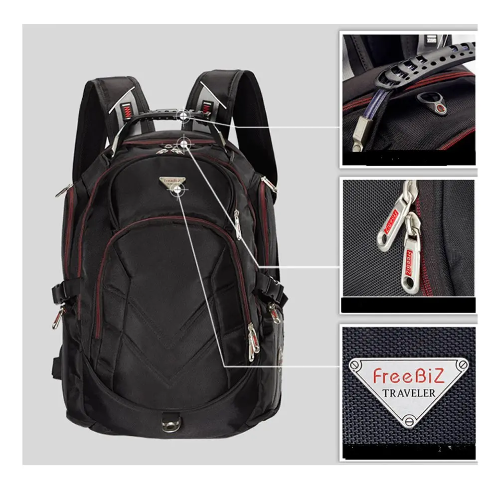 FREEBIZ 19 Inch Laptop Backpack Bag | 55L Travel Rucksack for Gaming & Large Laptops - view 4