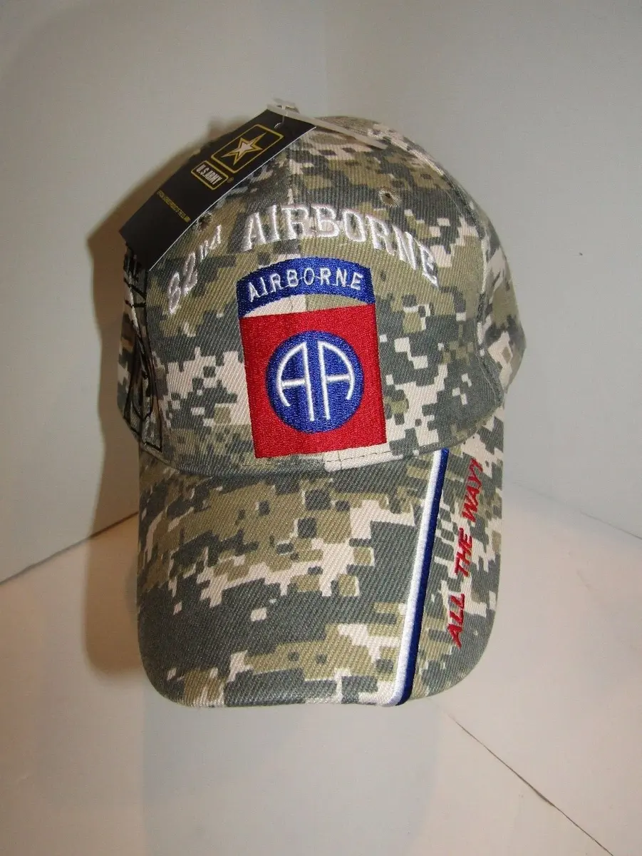 Ant Enterprises U.S. Army 82nd Airborne ACU Digital Camo Shadow Baseball Hat Cap | Military Style, Adjustable Fit - main product image