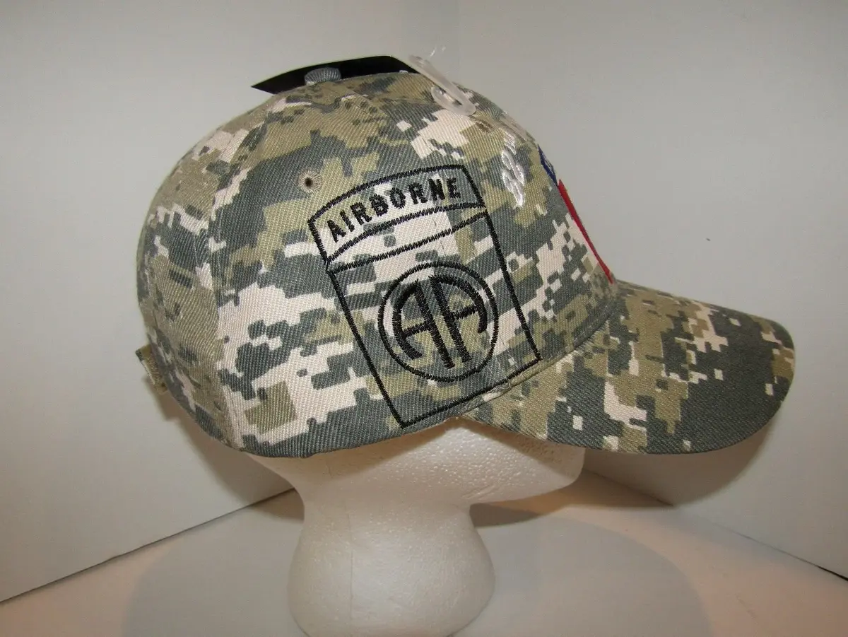 Ant Enterprises U.S. Army 82nd Airborne ACU Digital Camo Shadow Baseball Hat Cap | Military Style, Adjustable Fit - view 4