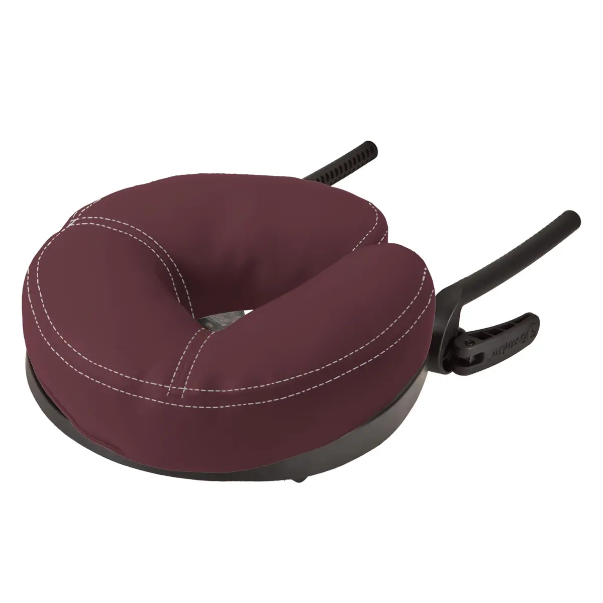 EarthLite Caress Face Cradle with Strata Pillow, Burgundy | Self-Adjusting Headrest for Massage Tables (17.1cm L x 36.2cm W x 36.2cm H) - main product image